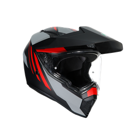 AX9 MULTI ECE DOT - REFRACTIVE ADV MATT CARBON/RED