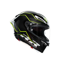 PISTA GP RR PERFORMANTE CARBON/LIME - MOTORBIKE FULL FACE HELMET E2206 DOT