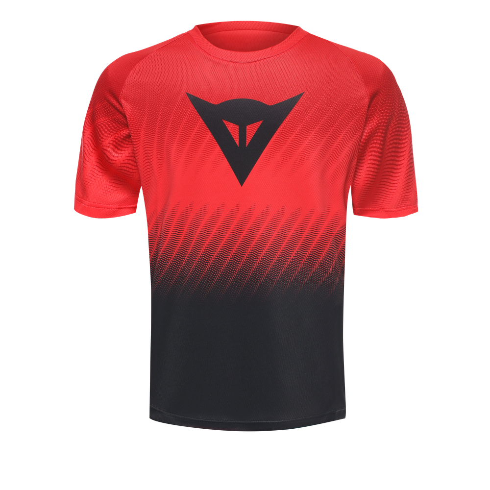 scarabeo-jersey-ss-short-sleeve-bike-shirt-for-kids-high-risk-red-black image number 0